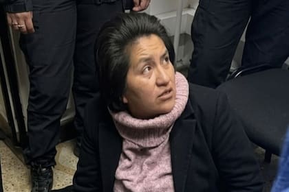 Beatriz Elizabeth Yapura, luego de ser trasladada a la fuerza para que le realicen el ADN