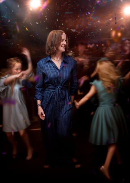 Bec quería verse en la fiesta de su 50 cumpleaños con sus dos hijas pequeñas