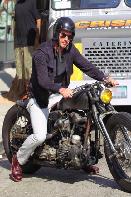 Beckham también tiene una colección de motos