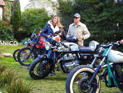 Belén comparte con su padre la pasión por las motos. Hace unos días,  asistieron juntos a la DGR (The Distinguished Gentleman´s Ride) de Mar del Plata