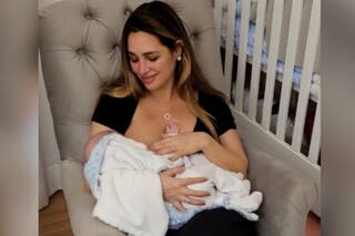 Belén Francese sorteó en Instagram la ropa que ya no le queda a su bebé