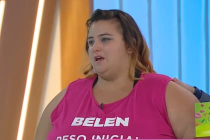 Belén ingresó a Cuestión de peso con 192 kilos (Captura video)