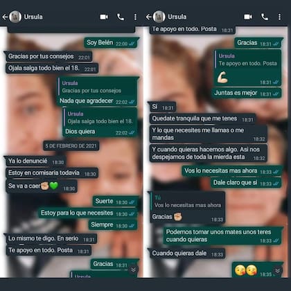 Belén tuvo una conversación con Úrsula después del encuentro