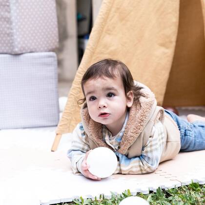 Belisario, el segundo hijo de Juana Repetto, cumplió un año