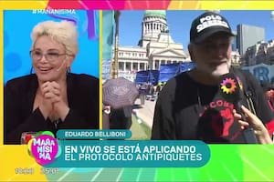 Eduardo Belliboni coqueteó con Carmen Barbieri en vivo