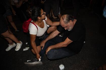 Belliboni se descompensó durante la manifestación