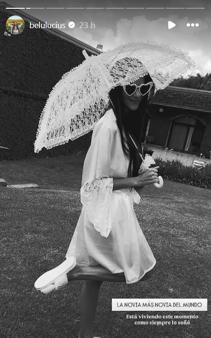 Belu encantada con el casamiento de su hermana menor