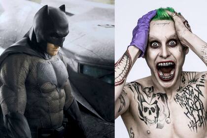 Ben Affleck como Batman y Jared Leto como El guasón, dos transformaciones que se vienen