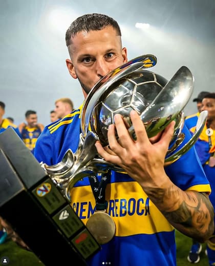 Benedetto marcó los tres goles en la final de la Supercopa 2022 ante Patronato; fue el último título ganado por Boca, en marzo de 2023