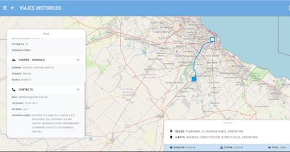 Benedit aclaró en los comentarios de la reserva del vehículo que iban a ir más de cuatro personas