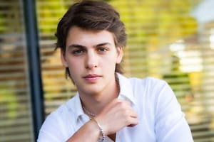 Es hijo de una famosa modelo, tiene 20 años y se suma como actor al elenco de Margarita