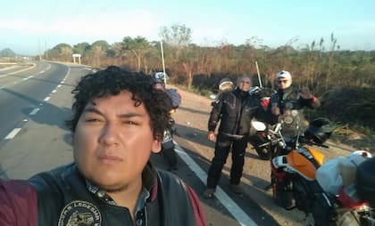 Benítez estaba de viaje en moto por Bolivia