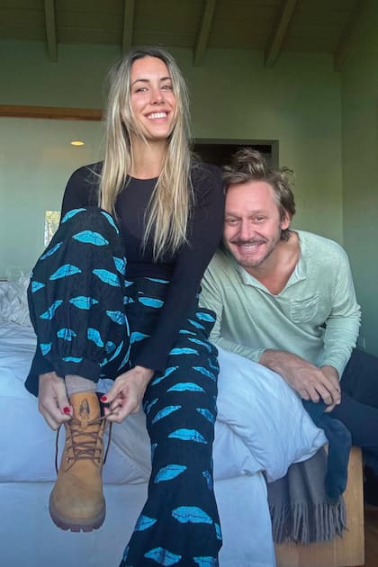 Benja con su novia Anita Espasandin