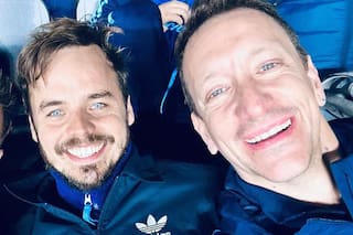 Nico Vázquez relató el gol de Messi ante Ecuador y Benjamín Rojas grabó todo el momento