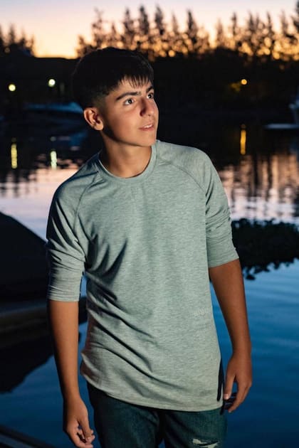 Benjamin Agüero compartió en sus redes imágenes de su cumpleaños de 14 años