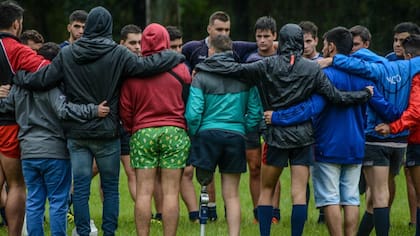 Benjamín “Dipy” Romano durante un entrenamiento.