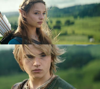 Benjamin Evan Ainswort y Bo Bragason como Link y la princesa Zelda en las primeras imágenes de la película “The Legend of Zelda”