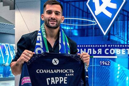 Benjamín Garré en su presentación en Krylia Sovetov Samara de la liga rusa