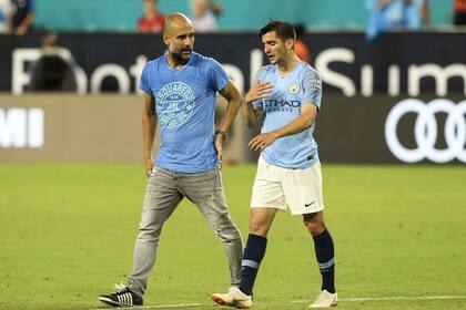 Dos pretemporadas hizo Benjamín Garré en el Manchester City, de la mano de Pep Guardiola