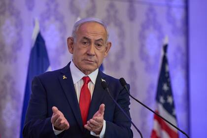 Benjamin Netanyahu criticó a Australia y a los otros países europeos que avanzaron en el reconocimiento de un Estado palestino. (AP Foto/Ohad Zwigenberg)