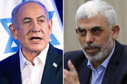 Benjamín Netanyahu y Yahya Sinwar.