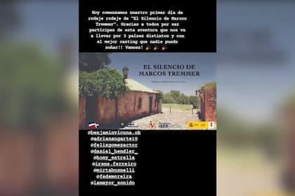 Benjamín Vicuña anunció que comenzaron las grabaciones de su nueva película