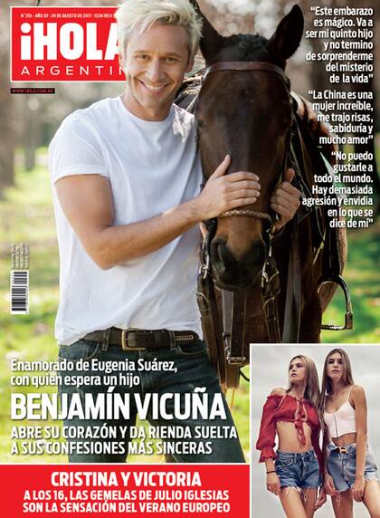 Benjamín Vicuña, en la tapa