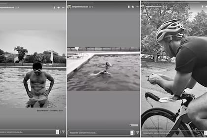 Benjamín Vicuña entrenando para Ironman