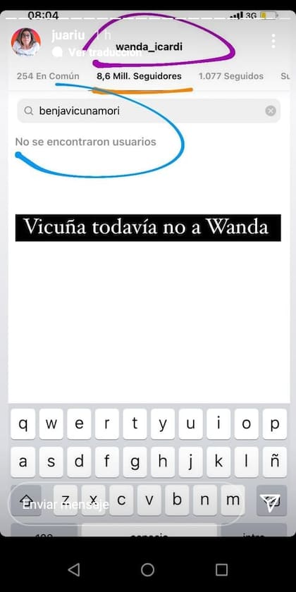 Benjamín Vicuña todavía no sigue a Wanda Nara