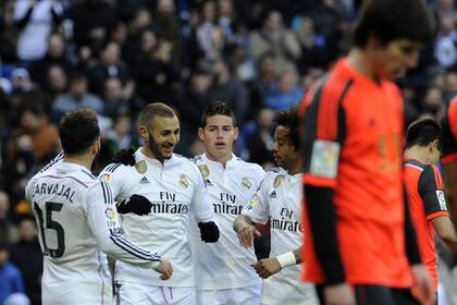 Benzema marcó dos goles en el triunfo merengue