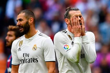 Benzema y Bale, dos que desperdiciaron varias chances para marcar