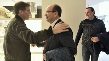 Berizzo junto al presidente de Sevilla