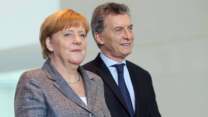 Berlín, julio de 2016: la canciller alemana, Angela Merkel, y el presidente Mauricio Macri