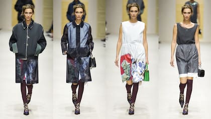 Bermudas y faldas marcaron la silueta, acompañadas por medias altas