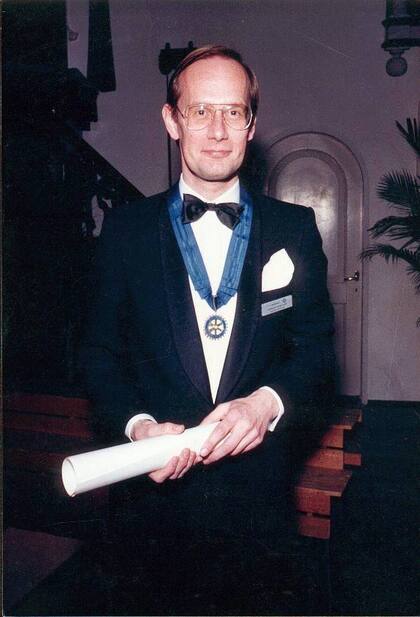 Bernard fue presidente del Rotary en los Países Bajos.