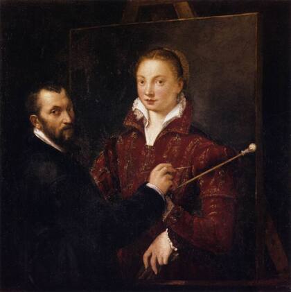 Bernardino Campi pintando a Sofonisba Anguissola (1559)