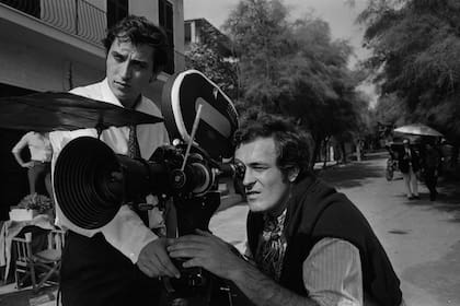 Bernardo Bertolucci y Vittorio Storaro en el rodaje de El conformista