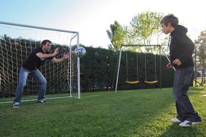 Bernardo, con su hijo Gaspar