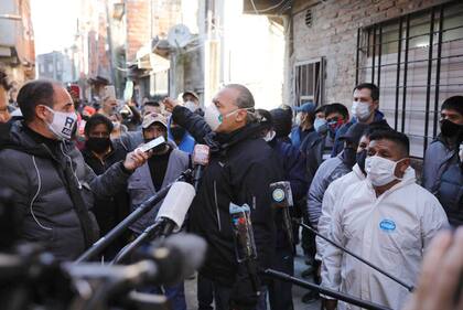 Sergio Berni mantiene un alto perfil en sus recorridas