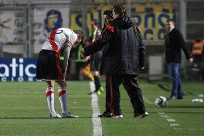 Bertolo sólo pudo jugar 22 minutos antes de lesionarse