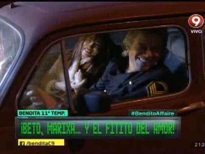 Beto Casella y Marixa Balli recrean la escena del Fitito