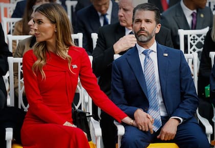 Bettina Anderson y Don Jr. se comprometieron a finales de 2025, en una cena navideña en la Casa Blanca (Foto: Getty Images)