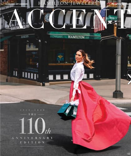 Bettina posando para la joyería Hamilton (Foto: @bettina_anderson)