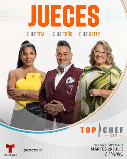 Betty Vázquez estará acompañada por Antonio “Toño” de Livier y la Chef Tita