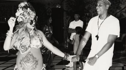 Beyoncé junto a su pareja