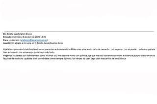 "Cuando nos volvamos a juntar será más lindo"