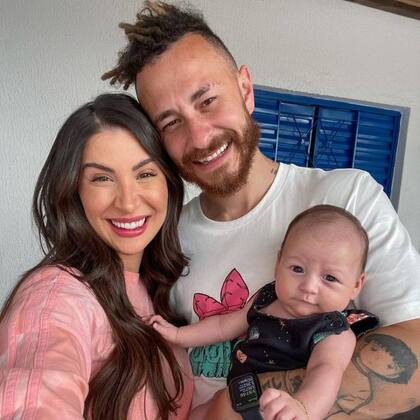 Bianca, Fred y Cris, en una de las tantas fotos familiares que suben a las redes sociales