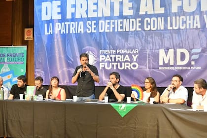 Bianco, el sábado, en el plenario del Frente Popular Patria y Futuro