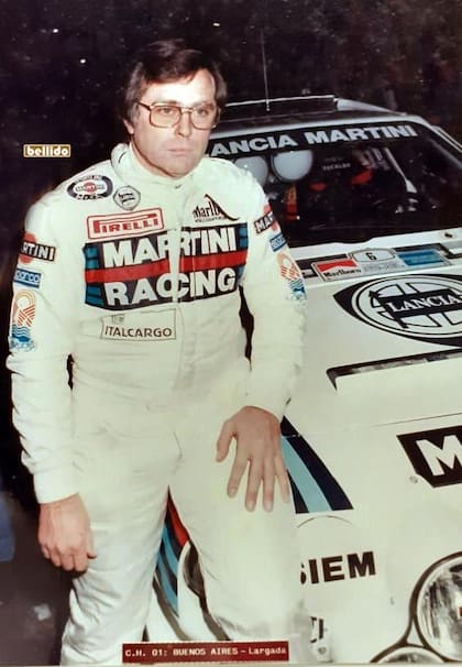 Bicho del Buono, y una imagen junto al Lancia con el que marcó una etapa exitosa