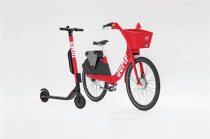 Bicis y monopatines: Son la opción más sustentable del catálogo, están disponibles en 29 ciudades de Europa y América del Norte bajo la marca Jump
